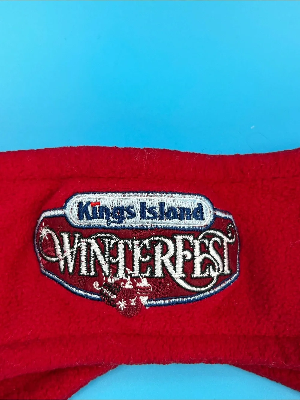 ❄️King island Winterfest Red Fleece Headband